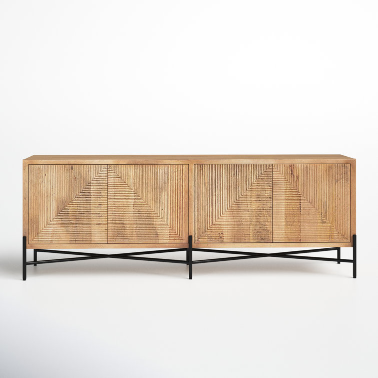 Joss & Main Manila 78'' Wide Mango Solid Wood Sideboard & Reviews Wayfair